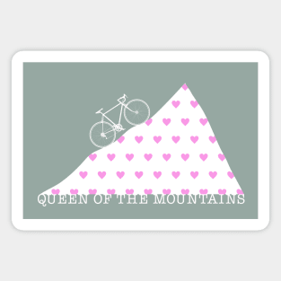 Cyclist Queen of the Mountains Climbing Love Magnet